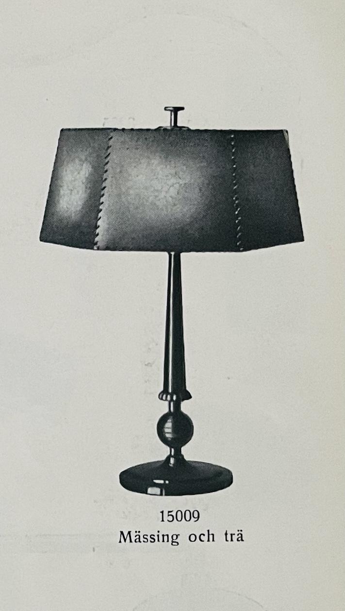 Harald Notini, a pair of table lamps model "15009", Arvid Böhlmarks Lampfabrik, Stockholm, 1930s.