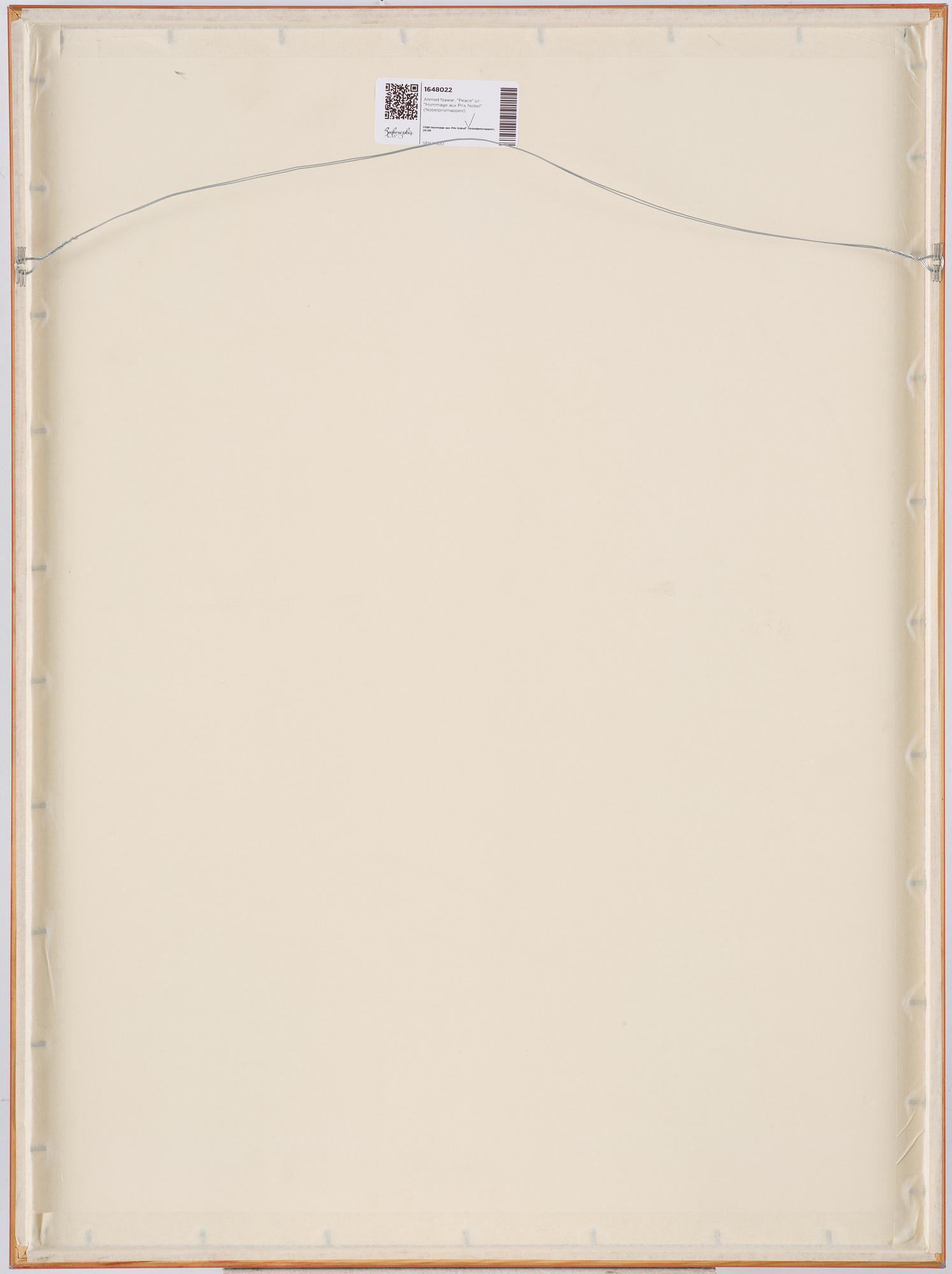 Ahmed Nawar, "Peace" ur: "Hommage aux Prix Nobel" (Nobelprismappen).