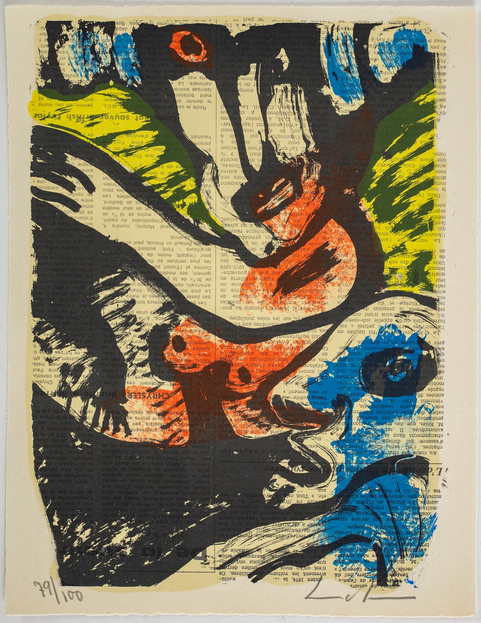 BENGT LINDSTRÖM, portfolio with 15 litographs in colour. Signed and numbered 79/100.