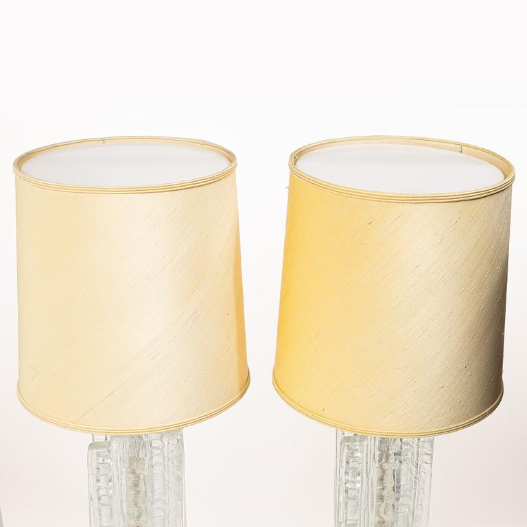Table lamps, a pair, Pukeberg.