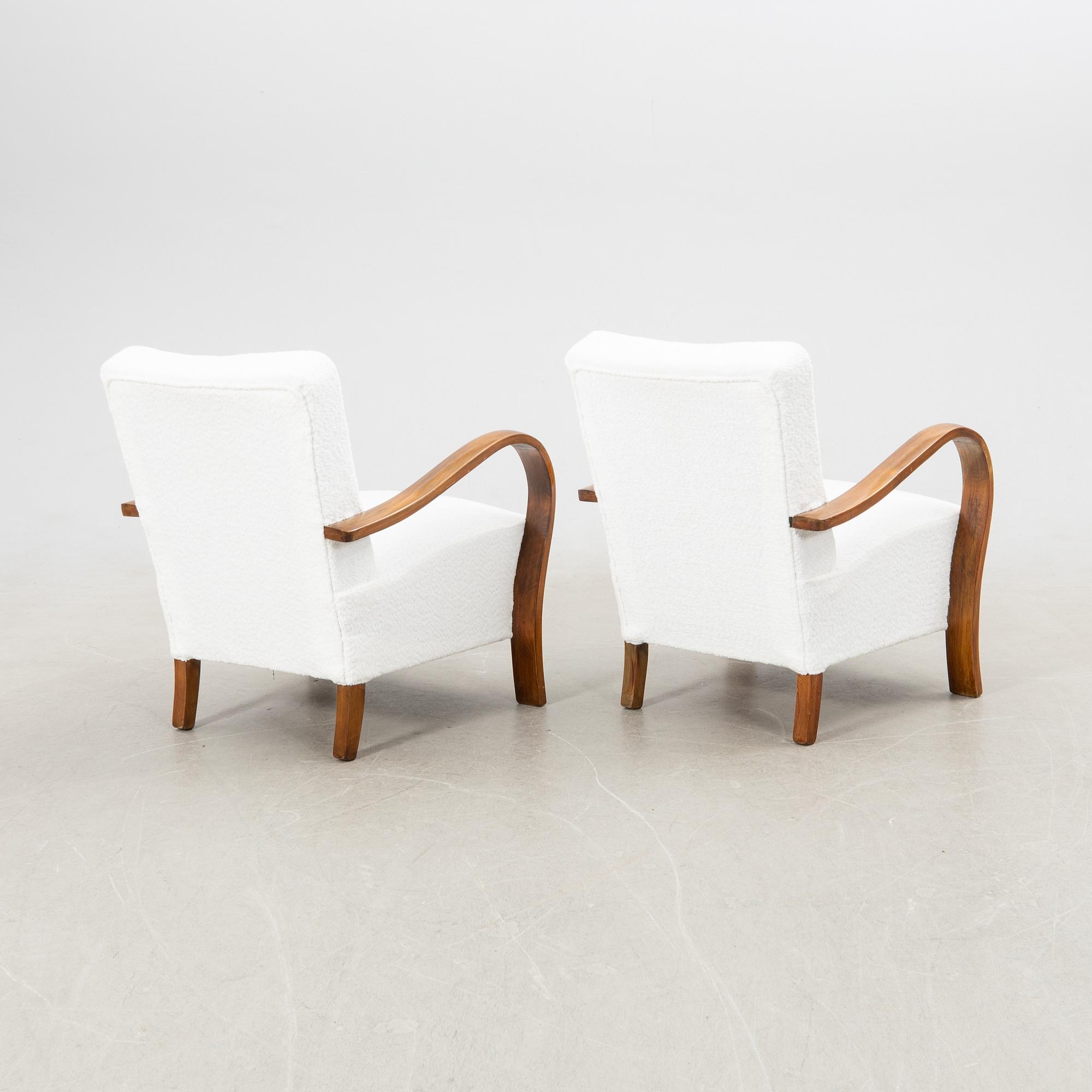 Fåtöljer, ett par, Art Deco, 1900-talets första hälft.