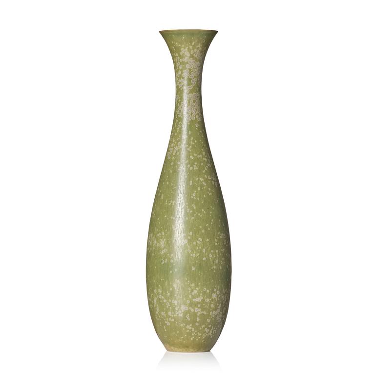 Carl-Harry Stålhane, a bird's egg glazed stoneware vase, Rörstrand, Sweden 1950s.