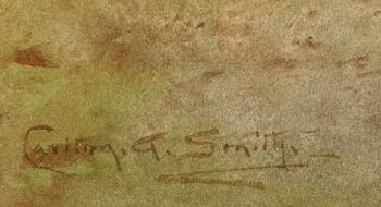 CARLTON ALFRED SMITH, akvarell, signerad.
