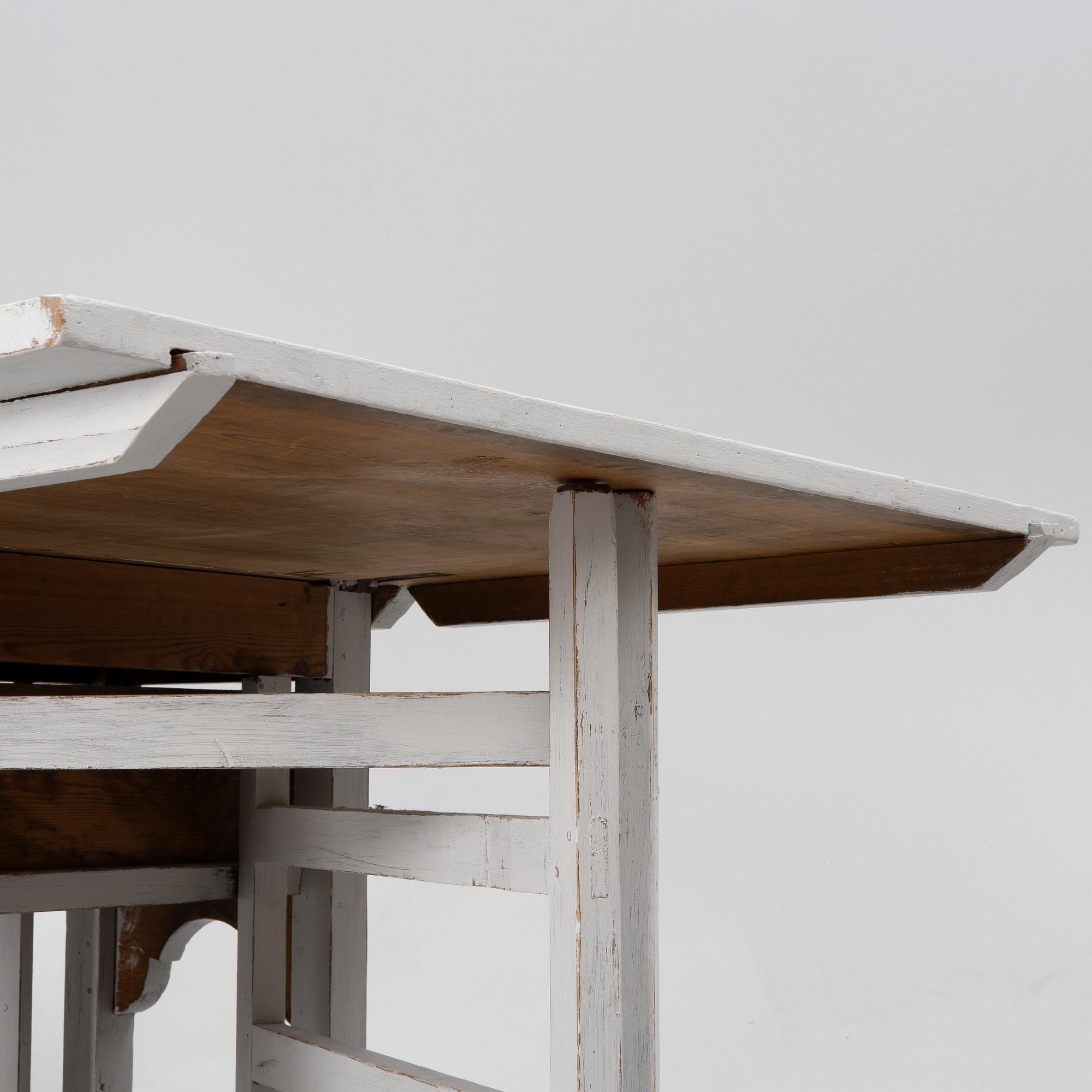 A drop-leaf table, Sweden, 19th century.