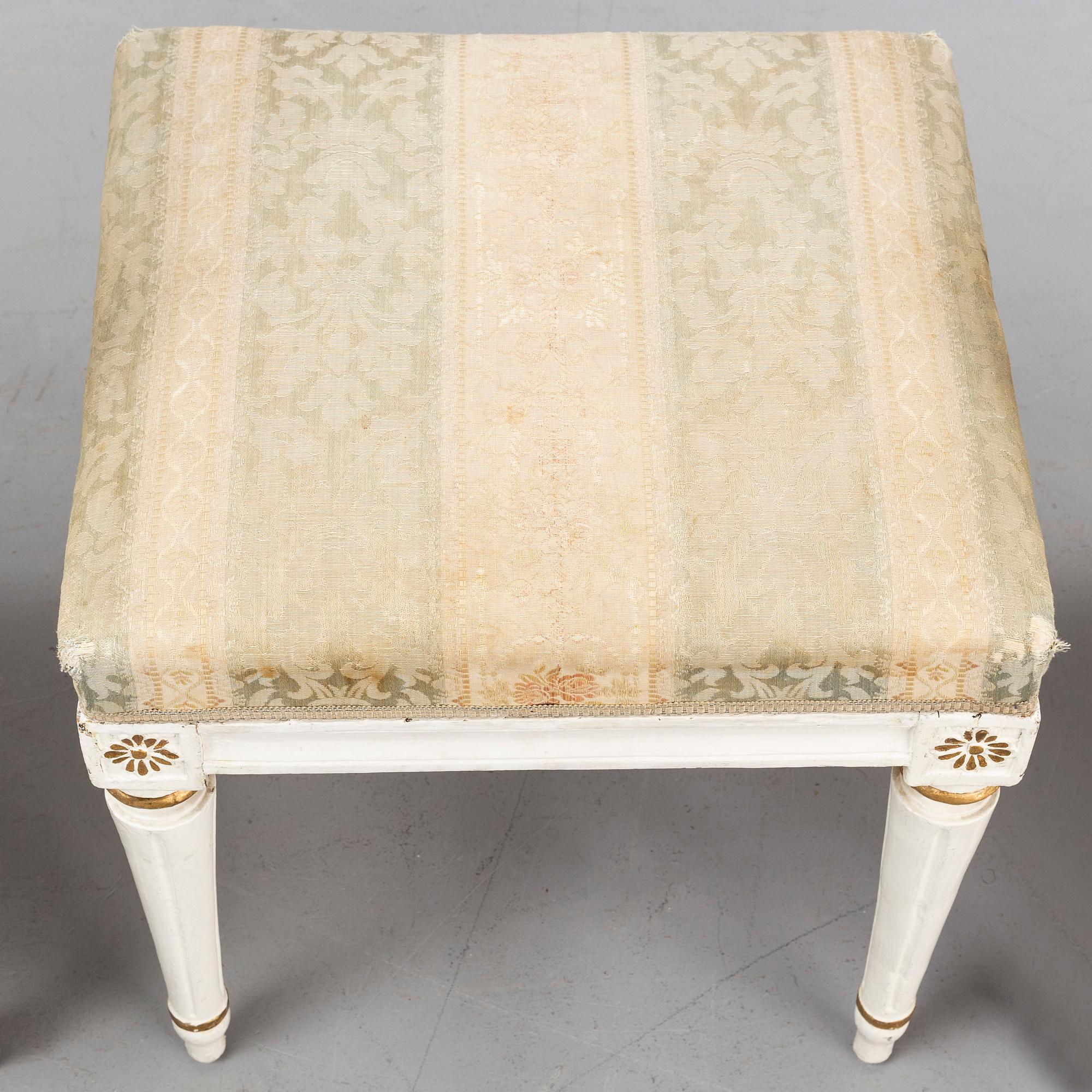 TABURETT, gustaviansk, 1700-talets slut.
