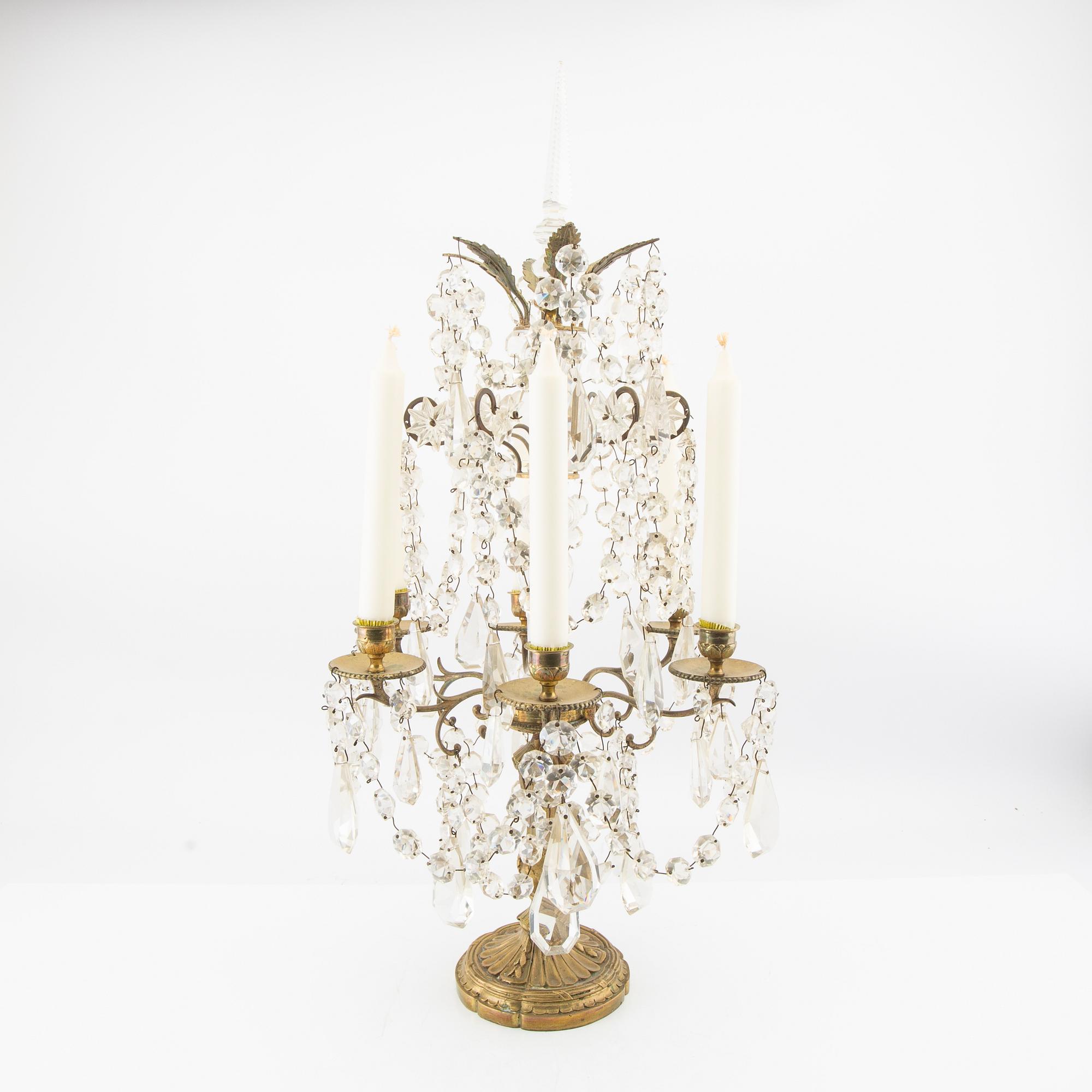 Pair of table lamps, Louis XV style, first half of the 20th century.