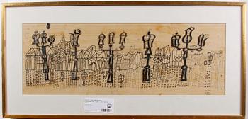 PYK, MADELEINE, blandteknik, sign o dat Paris 1960.