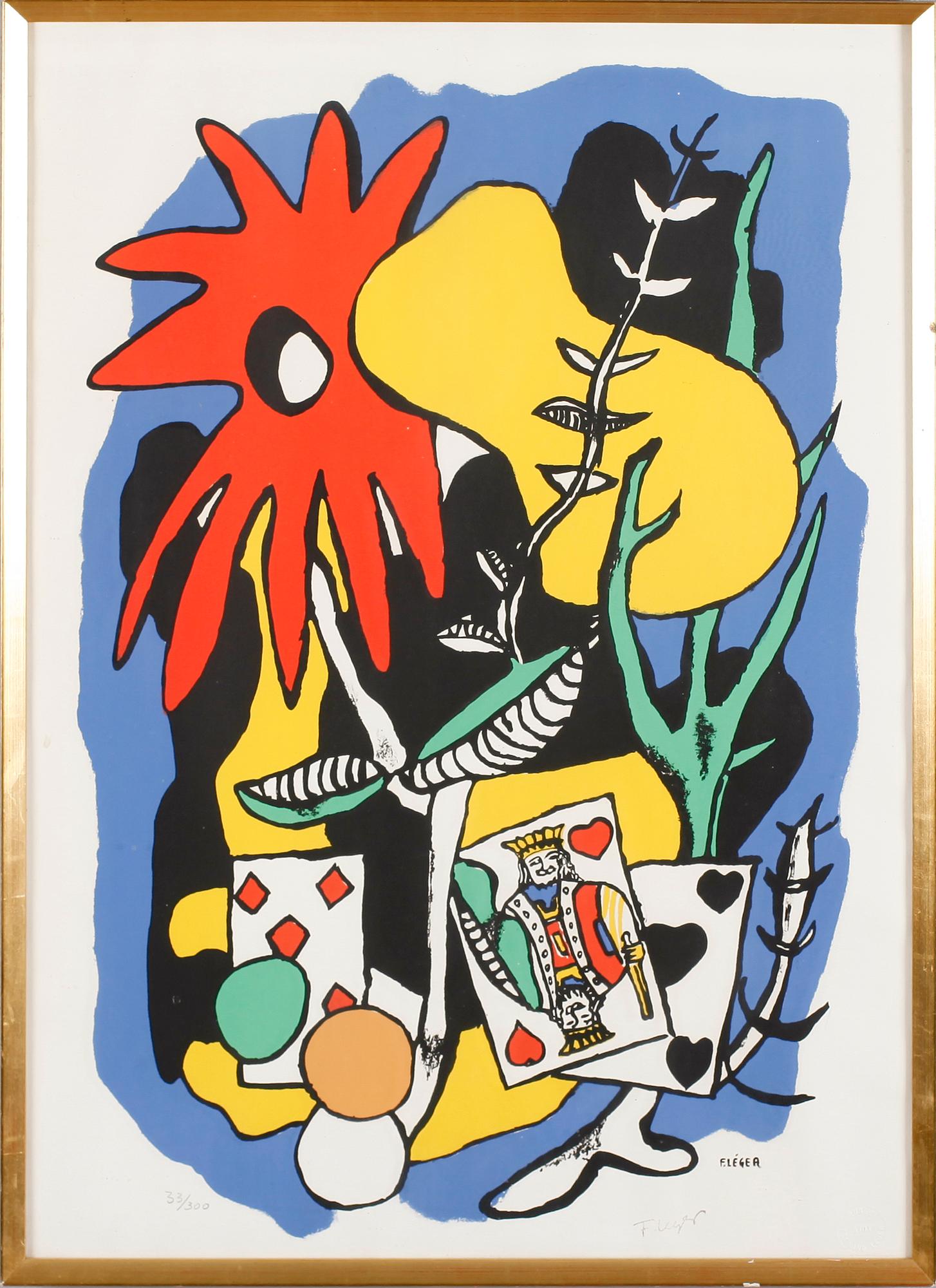 FERNAND LÉGER (efter), litografi, signerad i trycket samt signerad och numrerad 33/300.