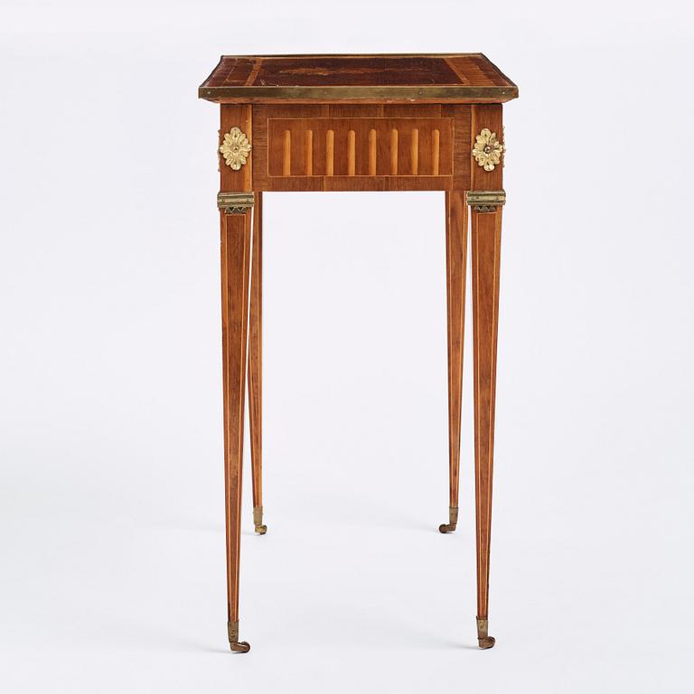 A Gustavian marquetry table by A. Lundelius (master in Stockholm 1778-1823).