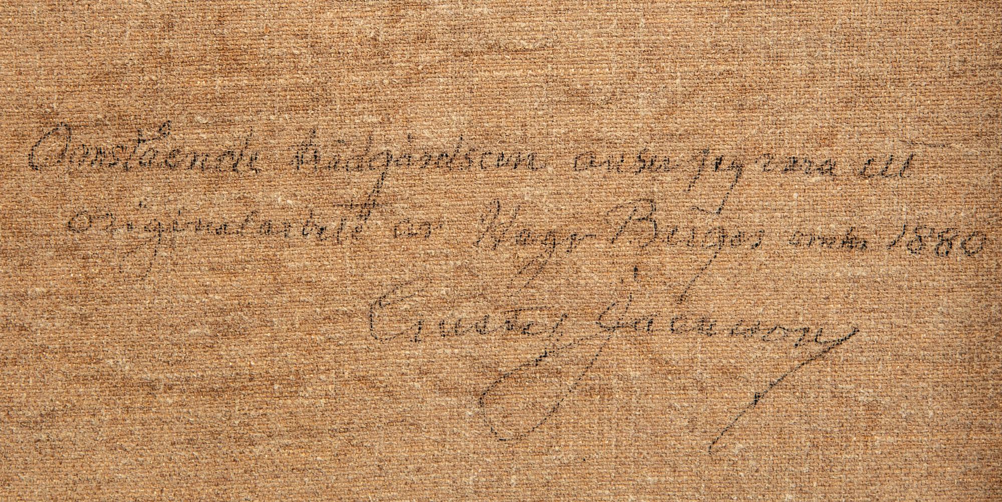 Hugo Birger, tillskriven, Trädgård med vilande kivnnor.