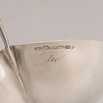 TAPIO WIRKKALA, A leaf shaped silver bowl, marked TW, Hämeenlinna, Finland 1958.