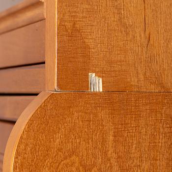 Bookcase with glass doors, 7 modules, Billnäs.