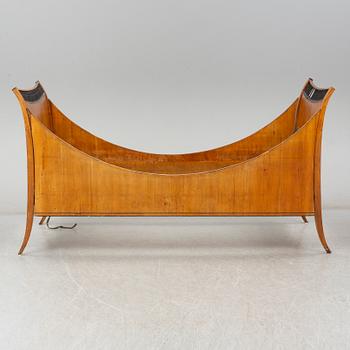 A mid 19th century Biedermeier bedframe.