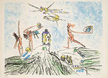 Roberto Matta · ROBERTO MATTA, färglitografi, signerad och numrerad 82/300.