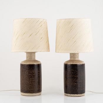 A pair of stoneware table lights, Søholm Stentøj, Denmark, 1960's/70's.