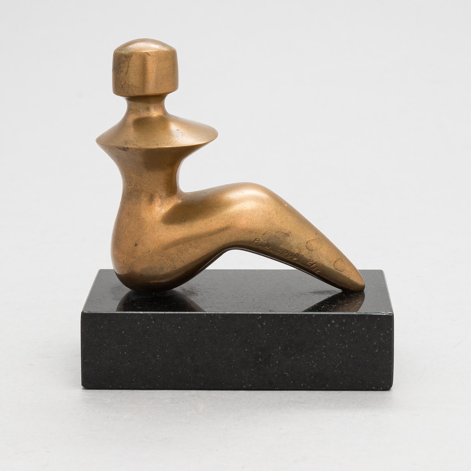 Björn Weckström, a bronze sculpture, signed and dated 1995, numbered 2/12.