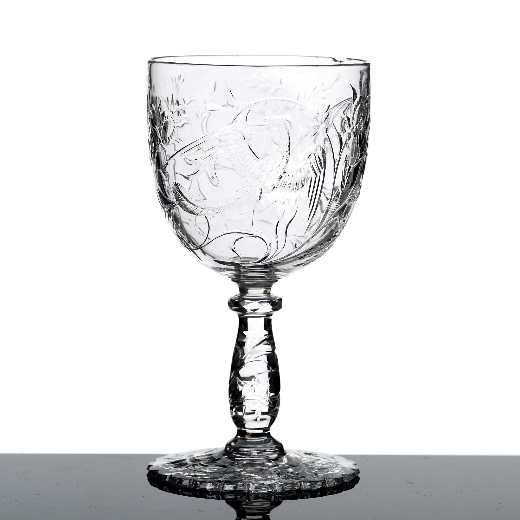 GLASSERVIS, 86 delar. Troligen Baccarat, omkring 1900.