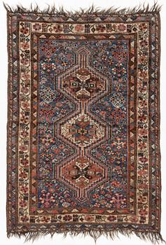 Matta, antique Kashgai/Shiraz, circa 180 x 125 cm.