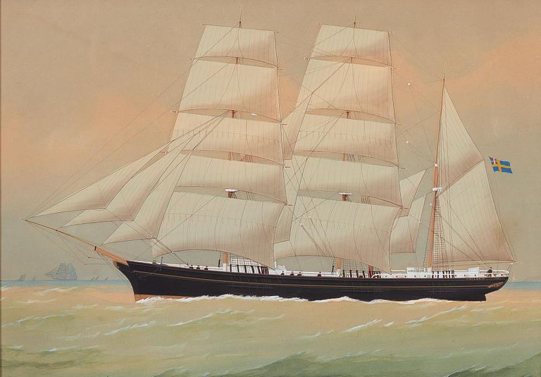 Edward Wilkonson (1800-tal), Tremastbarken "Hilda" af Sölvesborg.