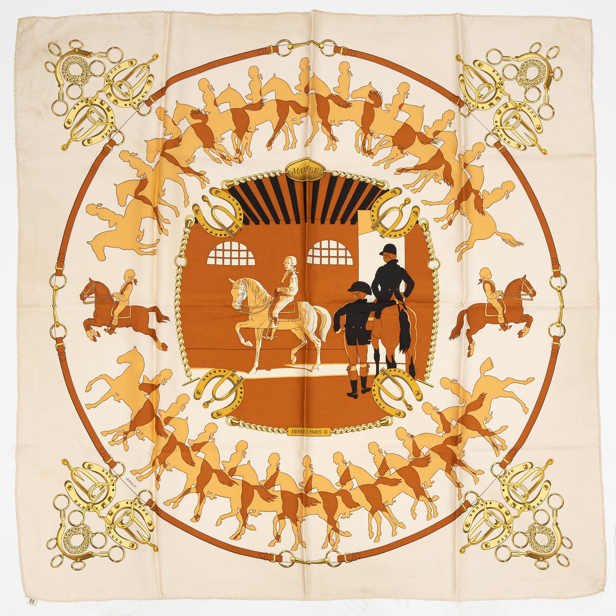 Hermès, scarf, "Manège".