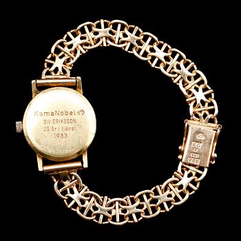 ARMBANDSUR, 18 k guld, IWC, International Watch Company Schaffhausen. Tot vikt 30 g.