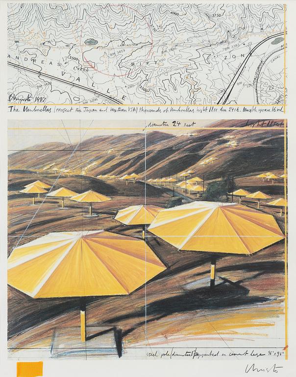Christo & Jeanne-Claude, ”The Umbrellas”. (Joint project for Japan and USA).