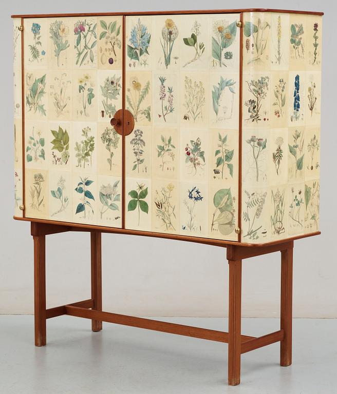 A Josef Frank 'Flora' cabinet by Svenskt Tenn 1965.