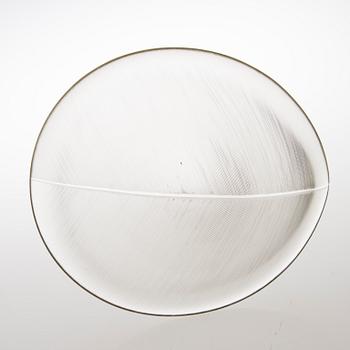 TAPIO WIRKKALA, FAT, "Blad", glas, signerat Tapio Wirkkala Iittala 3337.