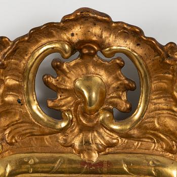 A Rococo mirror, second half of the 18th century.