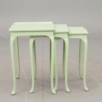 SATSBORD, 3 delar, rokokostil, 1900-tal.