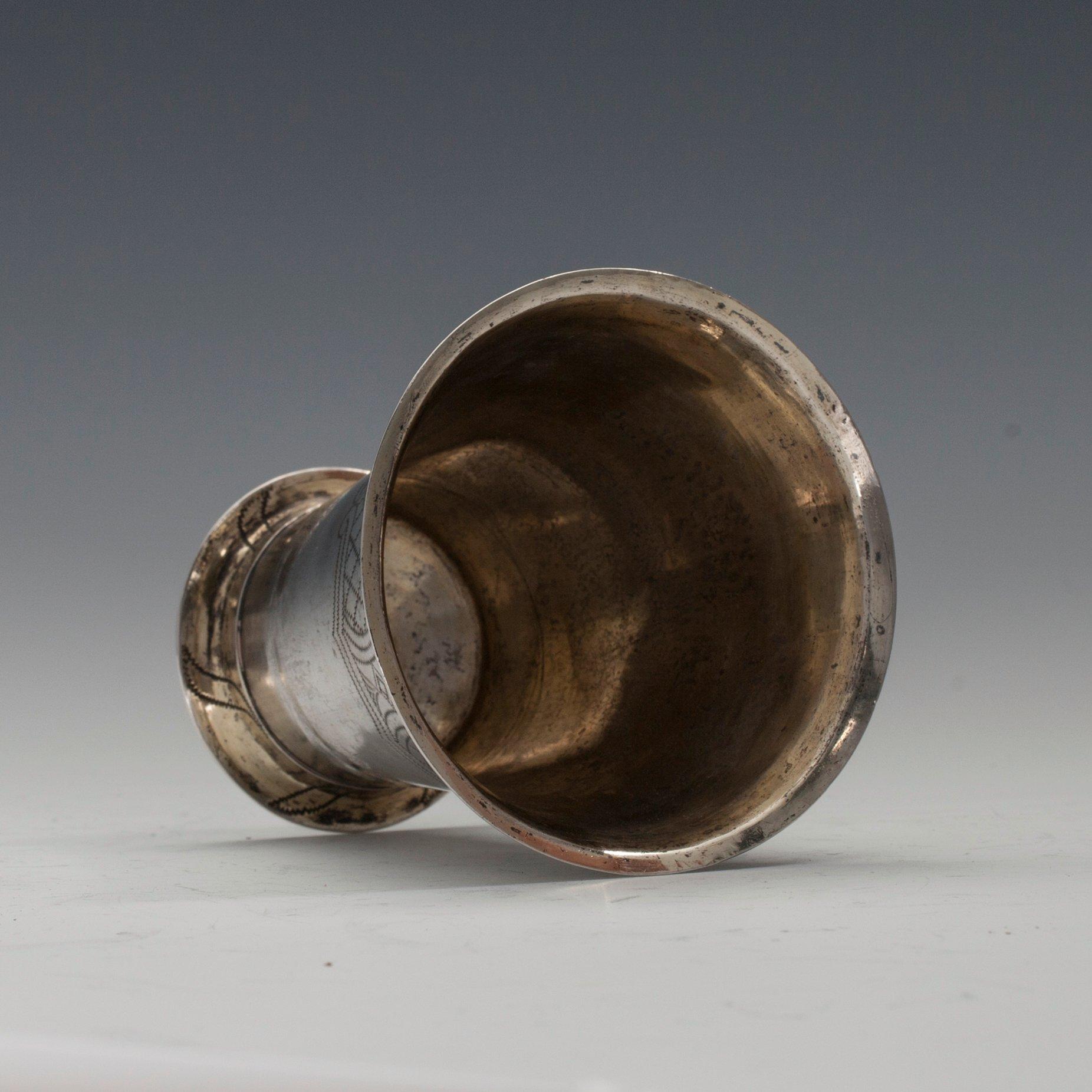 PIKARI, hopeaa, Gustaf Grönfelt, Porvoo 1797. Korkeus 8,5 cm.