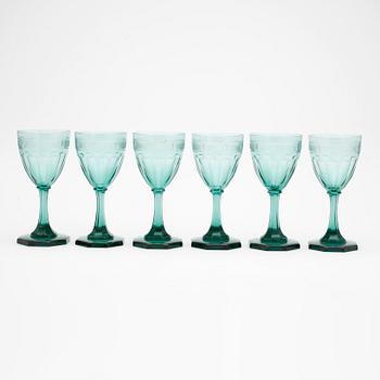 GLAS, 6 st, Strömbergshyttan, "Hörningsholm", 1900-talets första hälft.