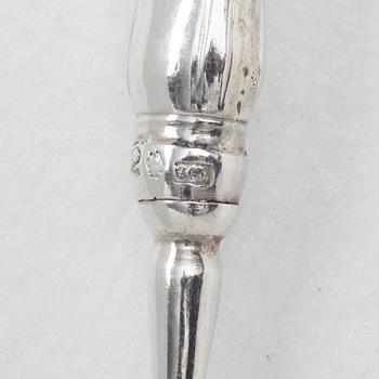 A Swedish 18th century 36 piece table cutlery, mark of Carl Gideon Renander, Stockholm 1792.