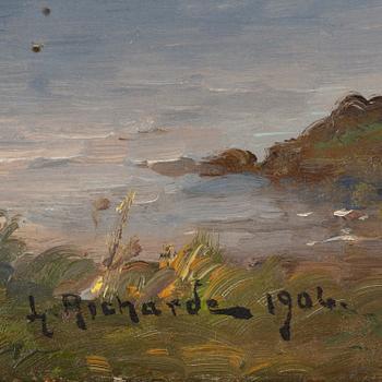 LUDVIG RICHARDE, oil on canvas, signed L. Richarde and dated 1906.