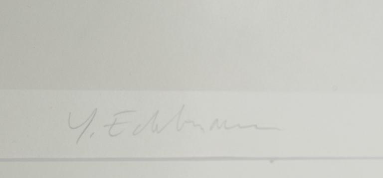 Yrjö Edelmann, färglitografi, 1993, signerad EA VII/XX.