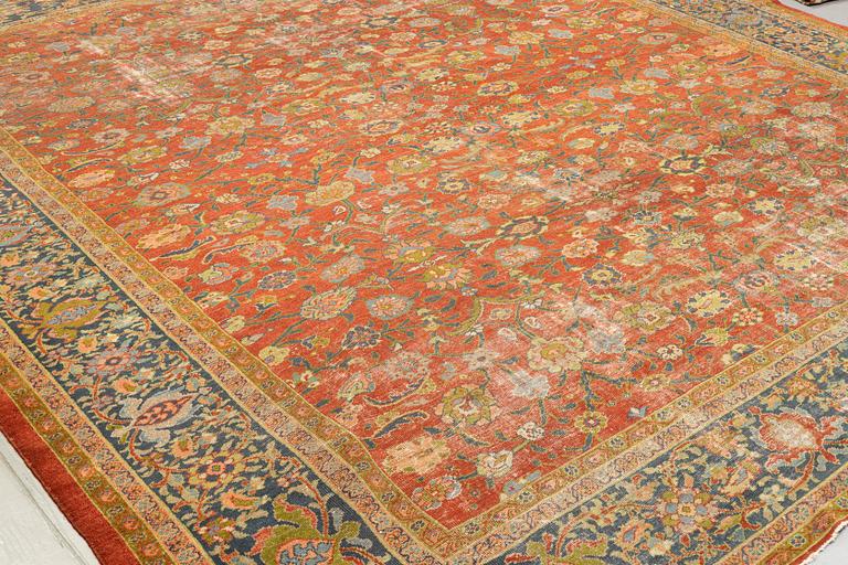 A carpet, antique Ziegler Mahal, ca 446 x 418 cm.