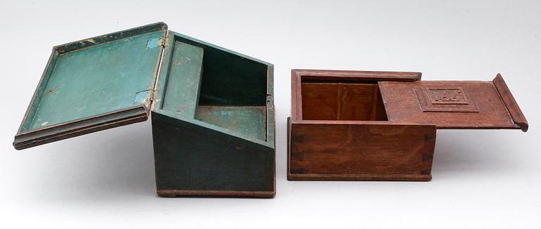 SKRIN, 2 st, allmoge, 1800-tal.