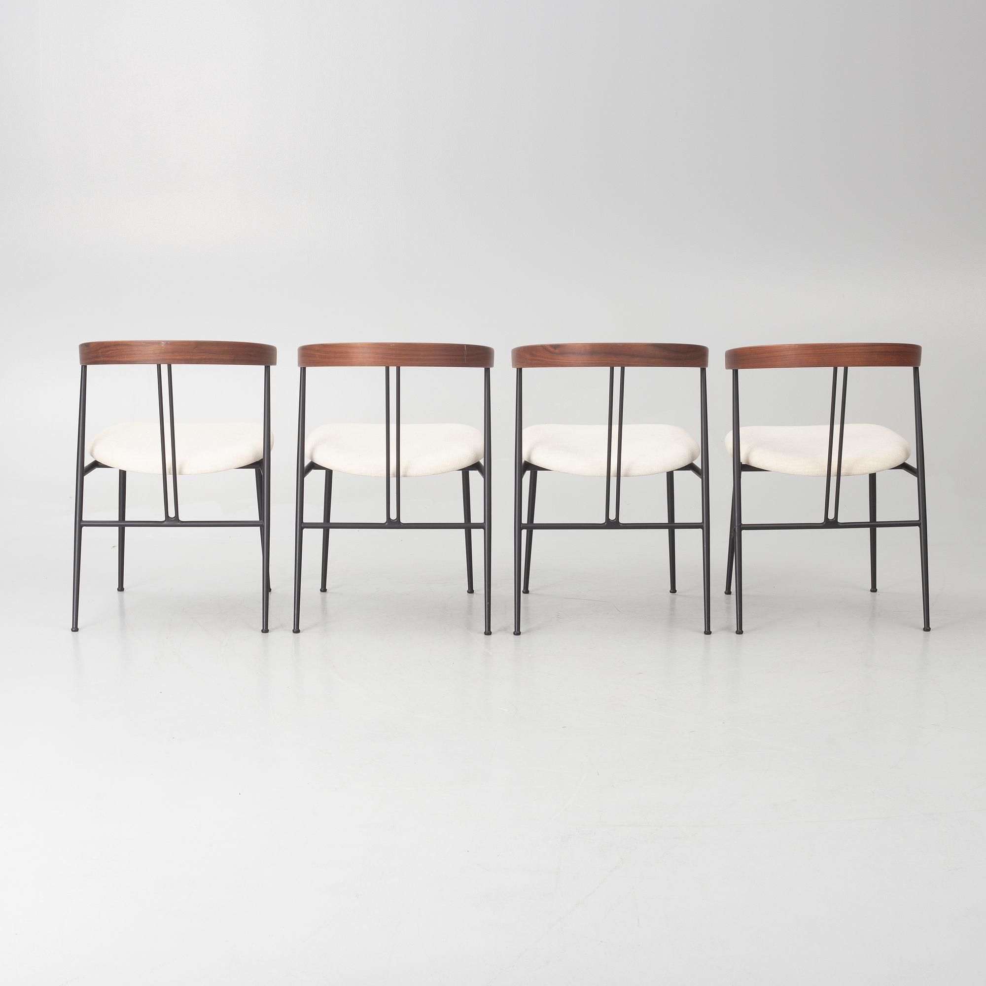 GamFratesi, four 'Violin' chairs, Gubi, contemporary.