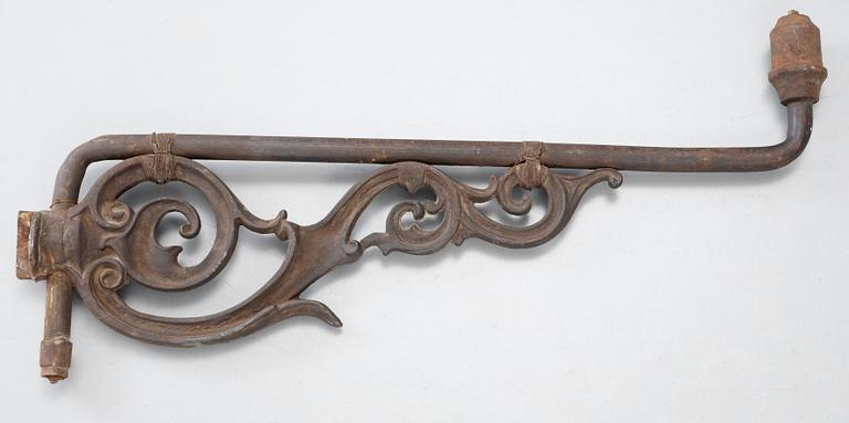 GATUBELYSNING, gjutjärn, 1800-tal.