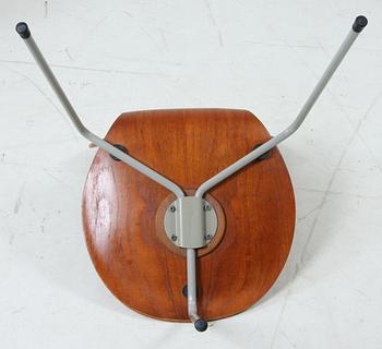 STOLAR, 4 st, "Myran"/"FH 3100", Arne Jacobsen, Fritz Hansen, tillverkade under 1950-talets första hälft.
