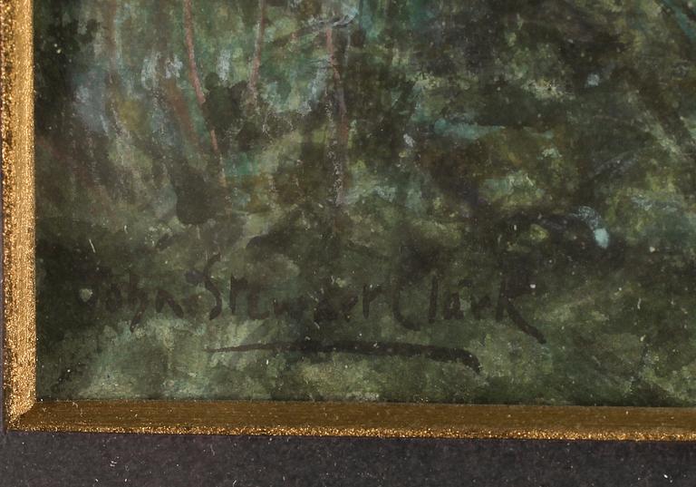 JOHN STEWART CLARK, akvarell, signerad.