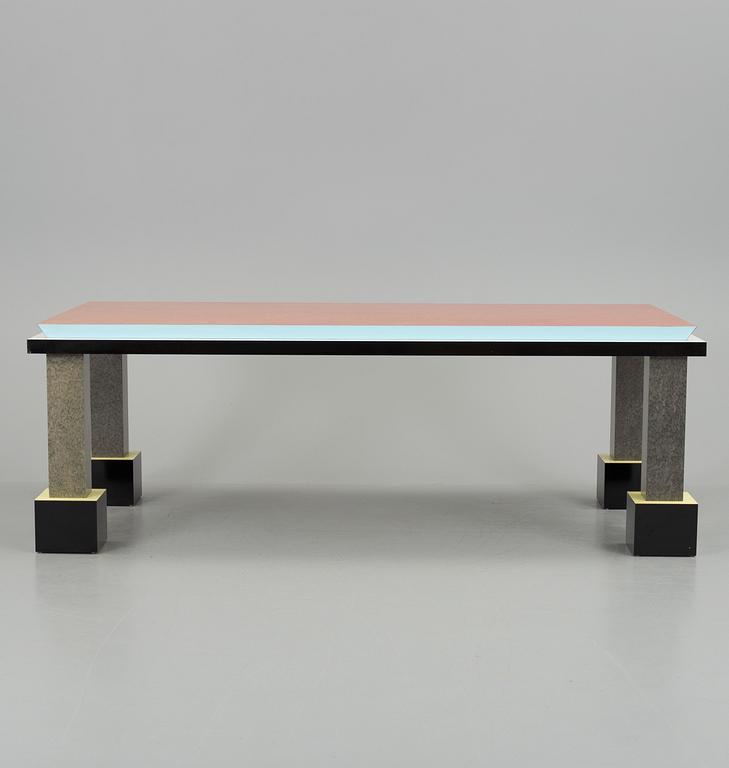An Ettore Sottsass 'Palm Spring' table, Memphis, Italy.