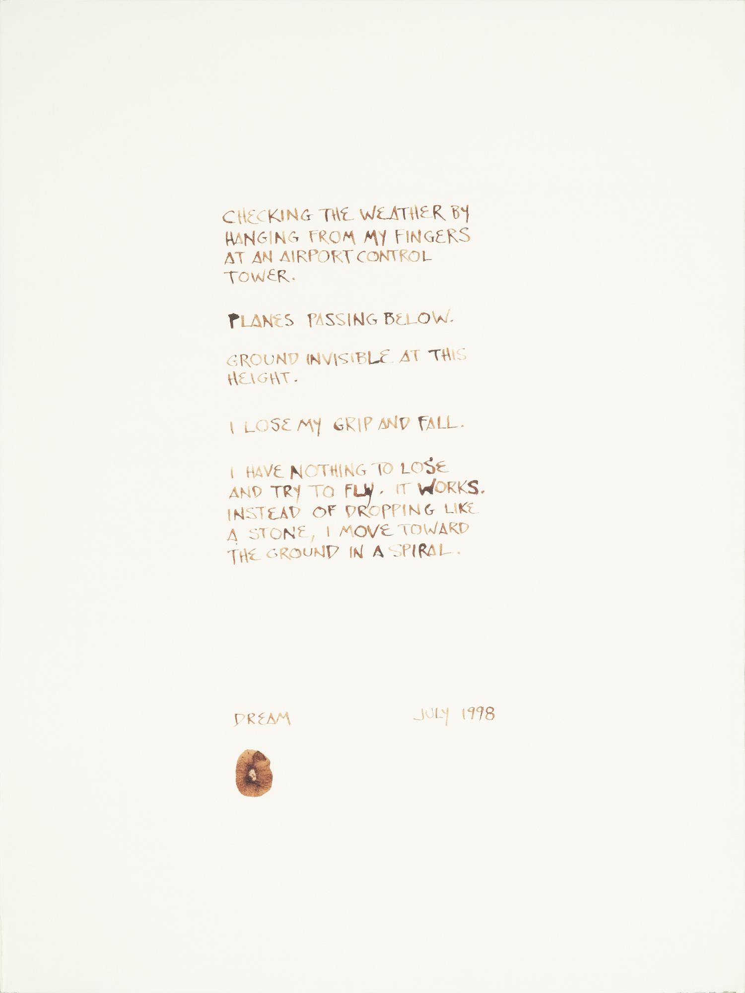 John Duncan, mixed media on paper, signed with fingerprint 1998.