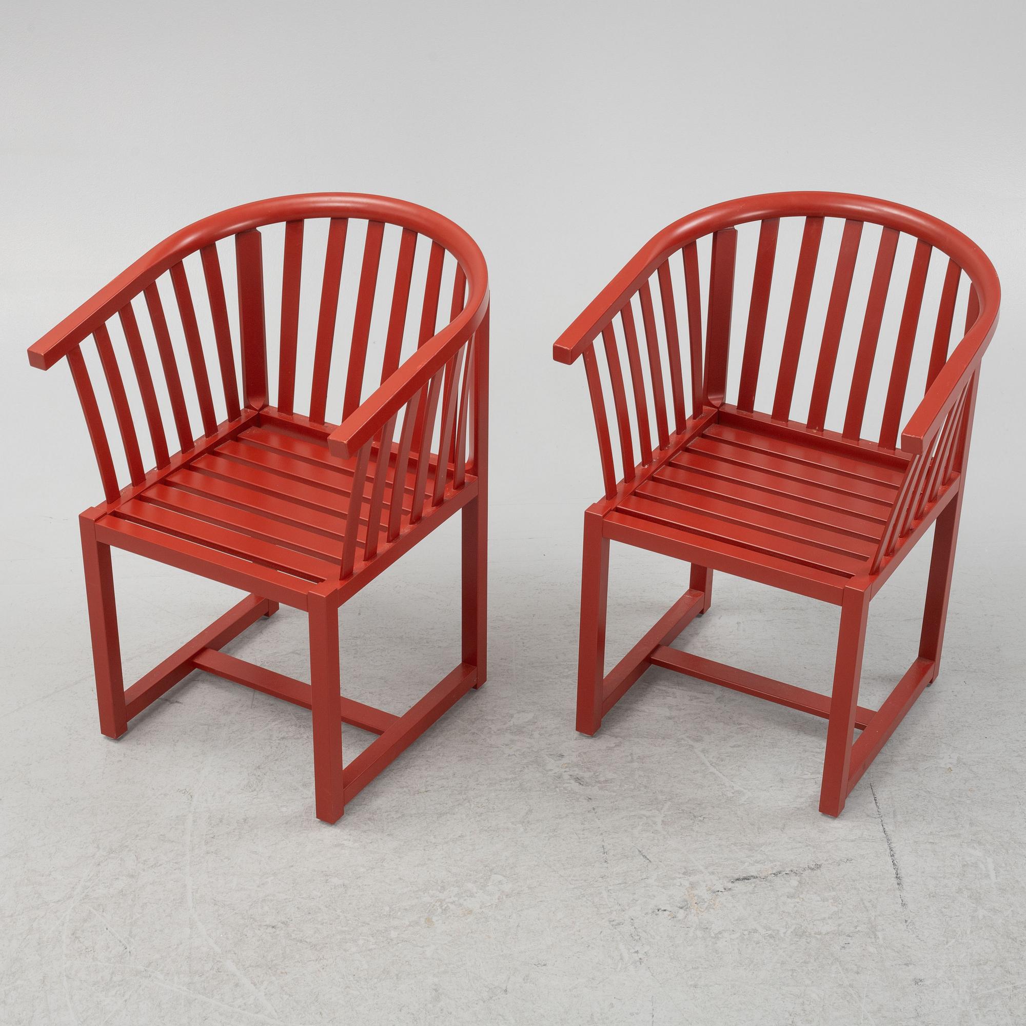 Åke Axelsson, four 'Vaxholmaren' chairs, Gärsnäs, 2019.