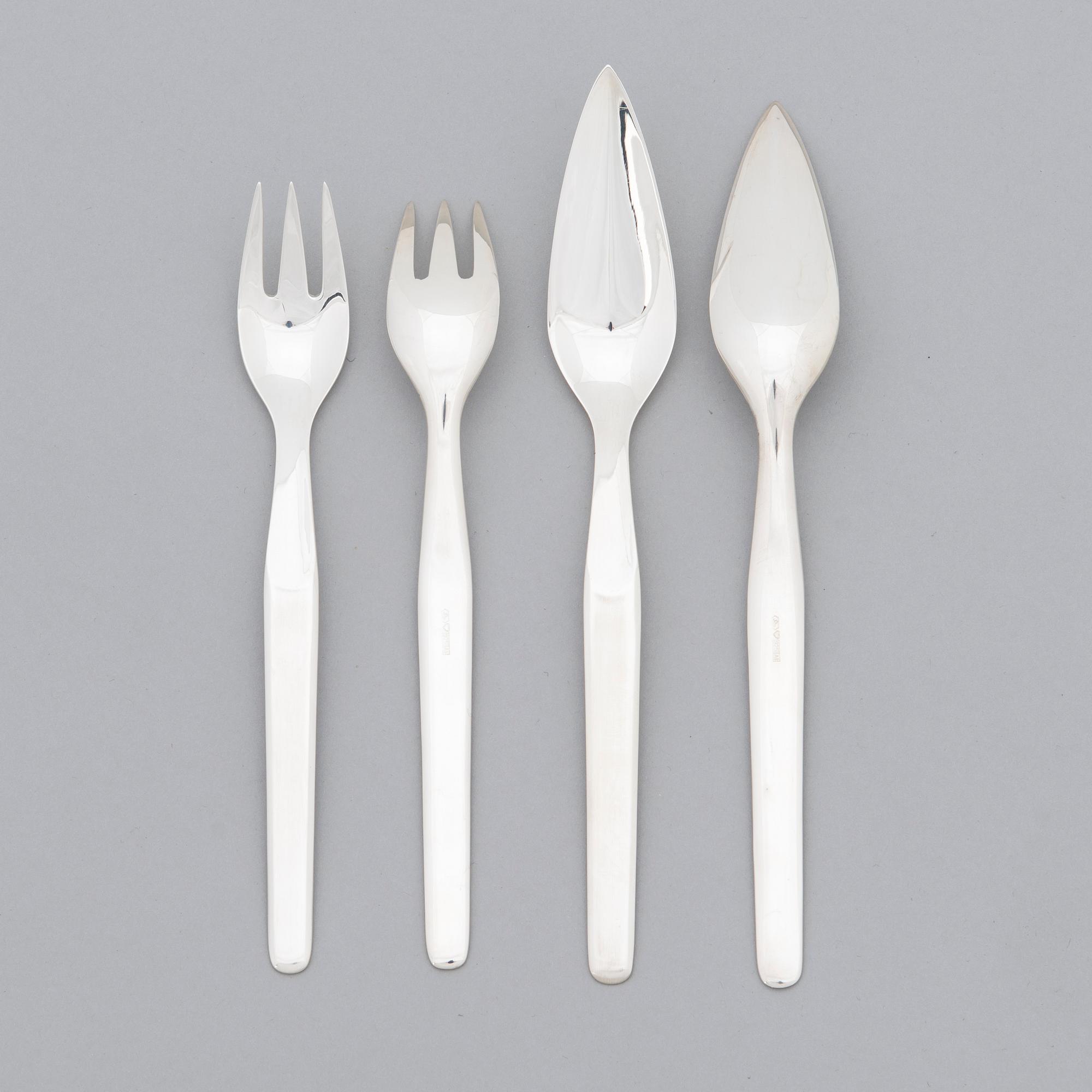 TAPIO WIRKKALA, FISKBESTICK, 12 st, sterling silver, "Marski", Kultakeskus, Tavastehus 2002.