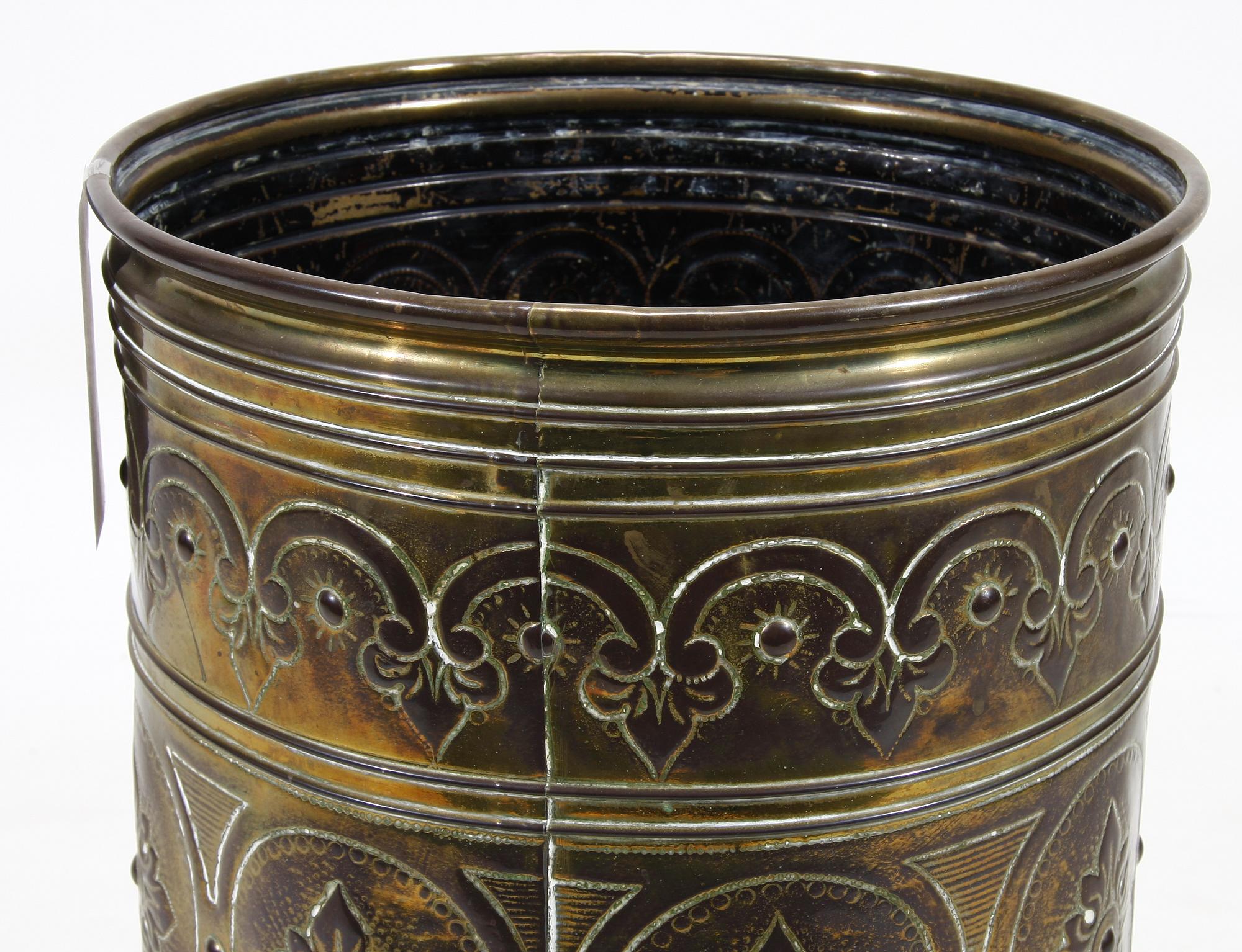 PARAPLYSTÄLL, mässing, 1800-tal.