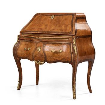 10. A Swedish Rococo 18th century secretaire in the manner of Johan Henrik Reimer (master in Stockholm 1745-1773).