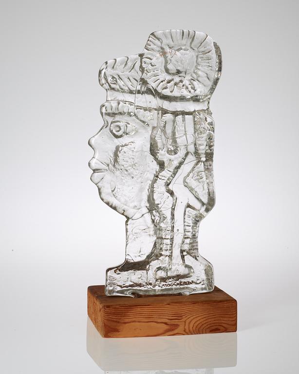 EDVIN ÖHRSTRÖM, skulptur, Orrefors 1950-tal.