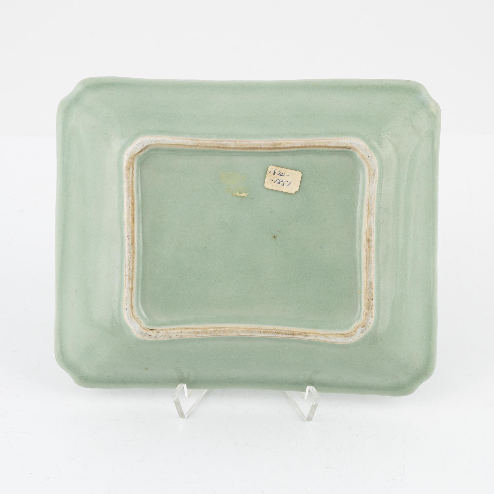 Fat, porslin, Kanton, 1800-tal.