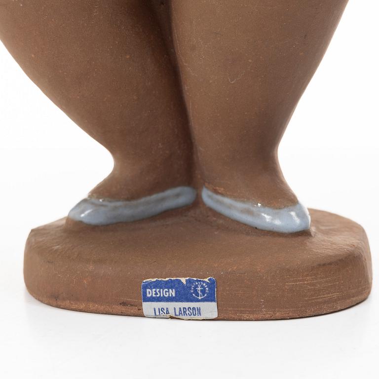 Lisa Larson, figurin, stengods, "Dora", ur serien "ABC-flickor", Gustavsberg.